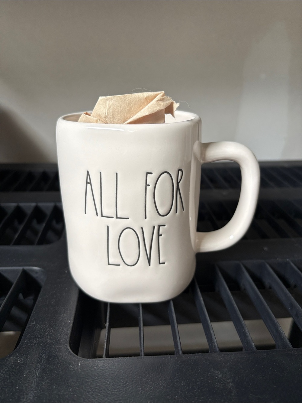Rae dunn All For Love Cream Ceramic Mug brand new